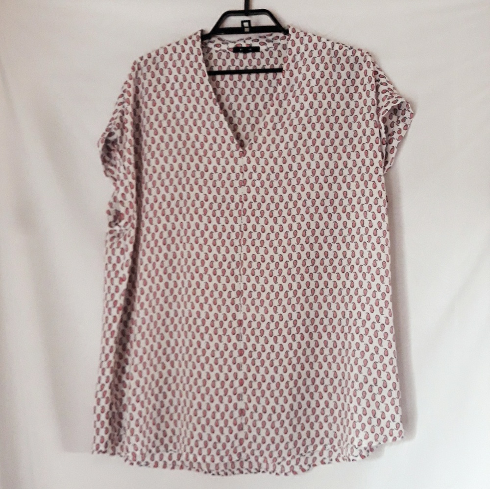 Pleione paisley print top